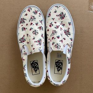 Almost new floral vans